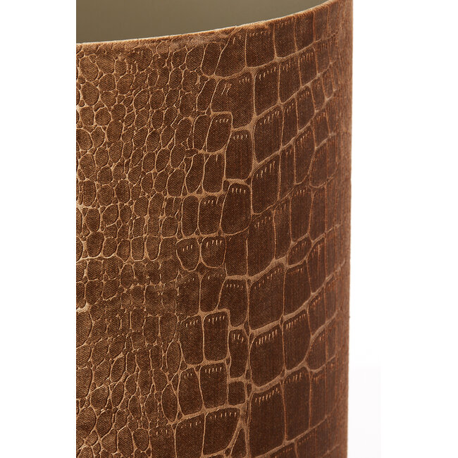 Light en Living Lampenkap cilinder 50-50-38 cm PRAYA bruin