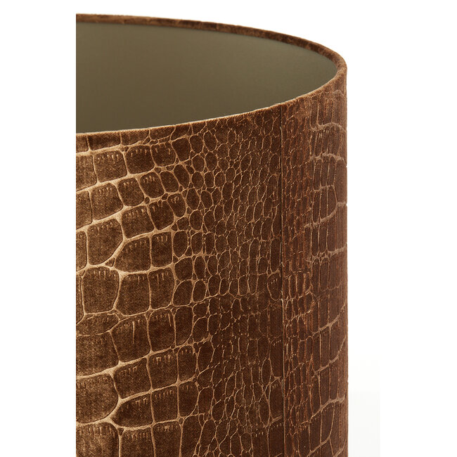 Light en Living Lampenkap cilinder 50-50-38 cm PRAYA bruin