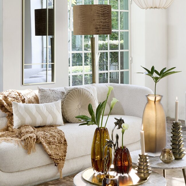 Light en Living Lampenkap cilinder 50-50-38 cm PRAYA bruin