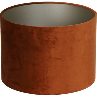 Light en Living Kap cilinder 25-25-18 cm VELOURS terra