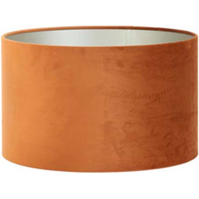 Light en Living Kap cilinder 25-25-18 cm VELOURS terra