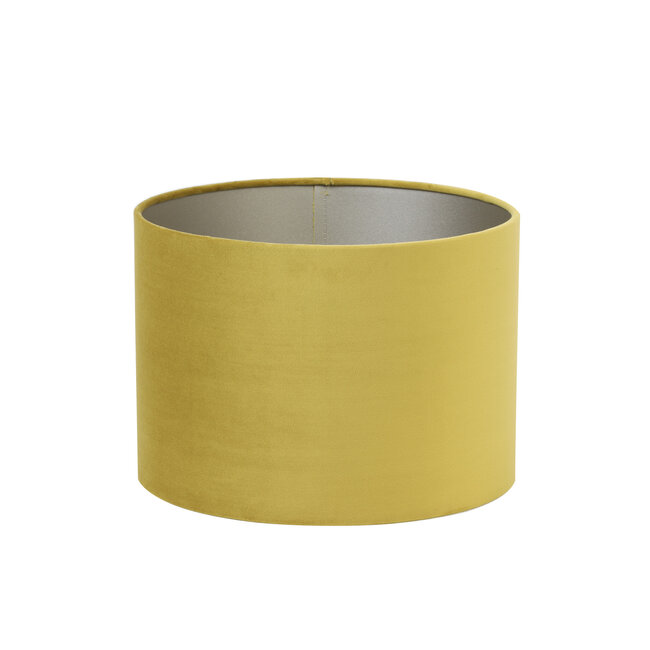 Light en Living Lampenkap cilinder 25-25-18 cm Velours goud