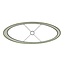 Light en Living Kap ovaal recht smal 38-17,5-28 cm VELOURS dusty green