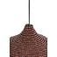Light en Living Hanglamp Kalenga met bruine kralen Ø 36 cm