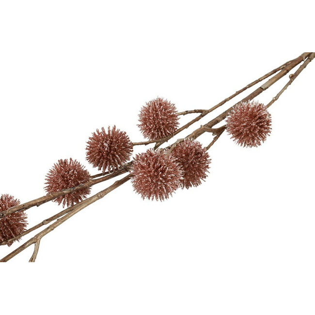 Countryfield Kunsttak Bloem Echinops roze - 4 x 13 x 105 cm