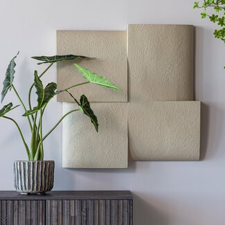 Woood Wanddeco Tide betonlook zand