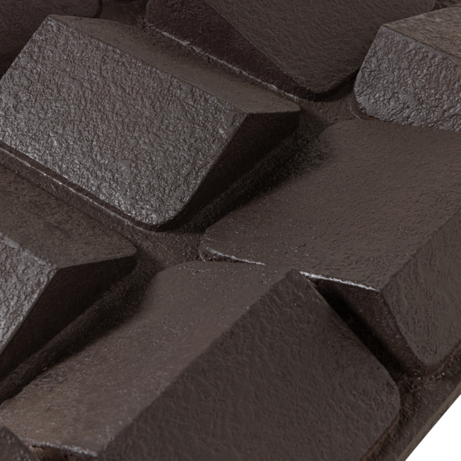 Woood Wanddeco Axis betonlook bruin