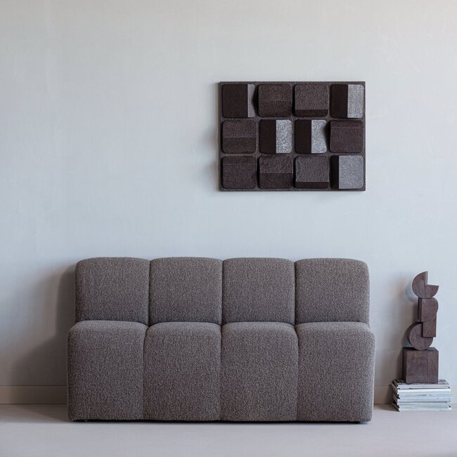 Woood Wanddeco Axis betonlook bruin