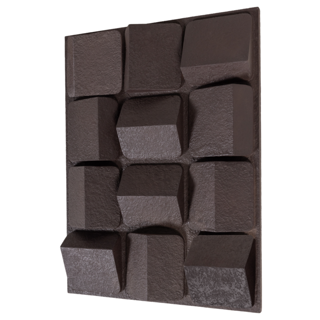 Woood Wanddeco Axis betonlook bruin