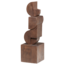Woood Ornament Draxa schulptuur hout bruin