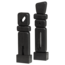 Woood Ornamenten Elon Sculptuur hout zwart - set van 2