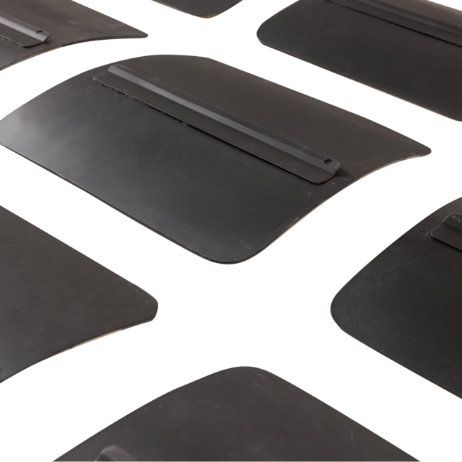 Woood Wanddeco Nami metaal nikkel - set van 9