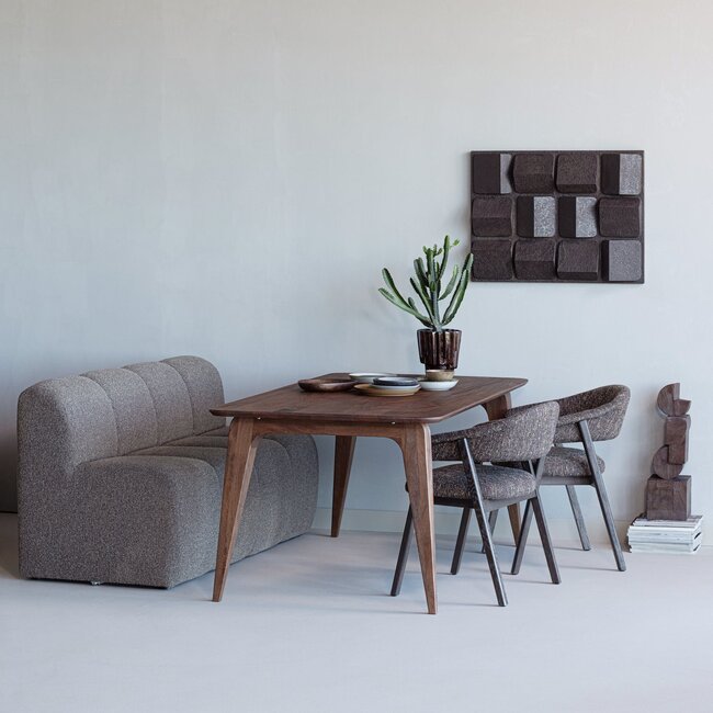 Woood Eettafel Rubo 180 x 95 cm mangohout bruin