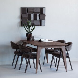 Woood Wanddeco Axis betonlook bruin