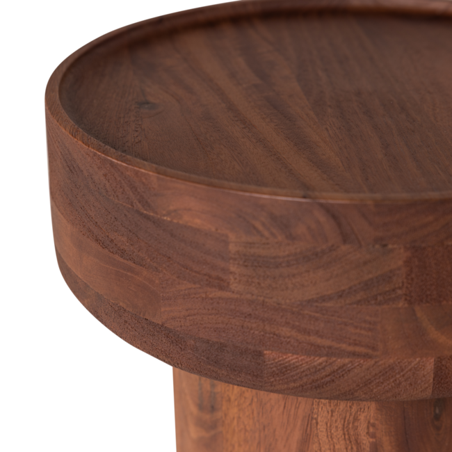 Woood Bijzettafel Dara Mangohout Bruin