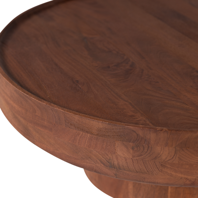Woood Salontafel Dara Mangohout Bruin Ø 90cm