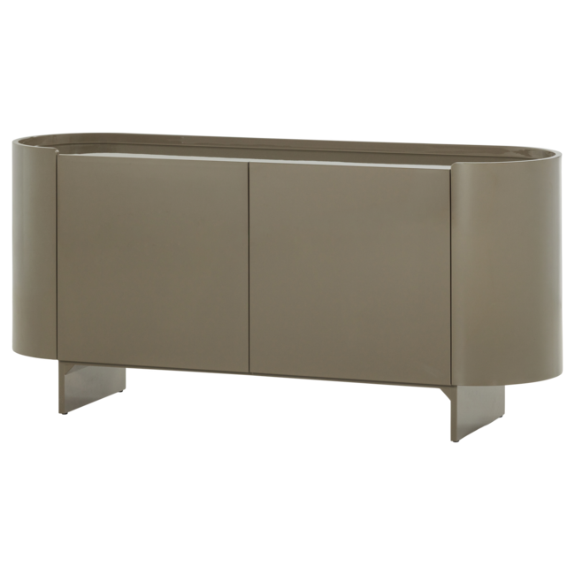 Woood TV meubel Lora hout hoogglans goren [fsc]