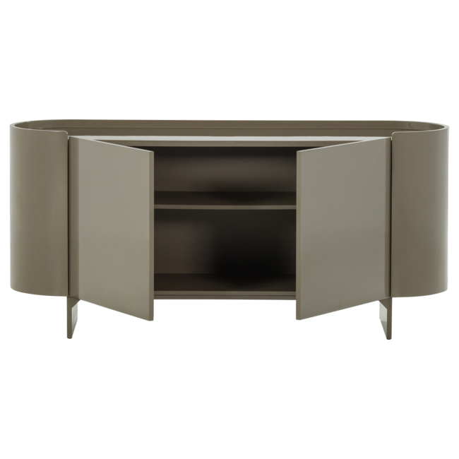 Woood TV meubel Lora hout hoogglans goren [fsc]