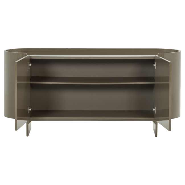 Woood TV meubel Lora hout hoogglans goren [fsc]