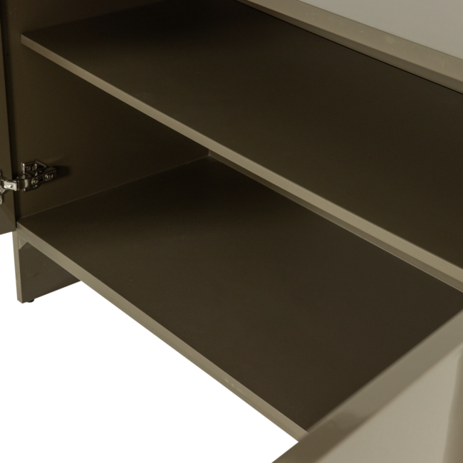 Woood TV meubel Lora hout hoogglans goren [fsc]