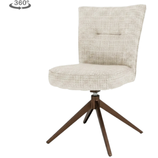Tower Living Bardi Stoel - Cremona 02 sand - anodic frame (draaibaar)