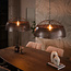 WoonStijl Hanglamp Screen open 2-lichts Ø60cm Antiek koper
