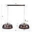WoonStijl Hanglamp Screen open 2-lichts Ø60cm Antiek koper