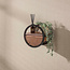 WoonStijl Wandschap Circular 1 lade Ø30cm Acacia bruin