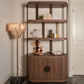 Richmond Interiors  Vakkenkast Windsor Walnoot 120 cm