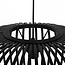 Light en Living Hanglamp Indy bamboe zwart Ø55 cm