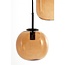 Light en Living Hanglamp Mezza Glas, 5-lamps - Bruin