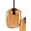 Light en Living Hanglamp Mezza Glas, 5-lamps - Bruin