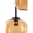 Light en Living Hanglamp Mezza Glas, 5-lamps - Bruin