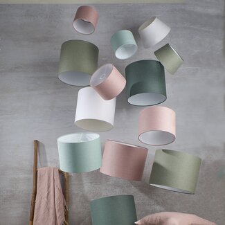 Light en Living Kap cilinder 25-25-18 cm LIVIGNO roze