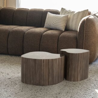 By Boo Salontafel Nice – set van 2 - bruin