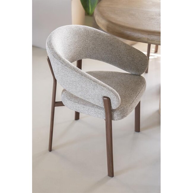 By Boo Eetkamerstoel Sedia with armrest - bruin