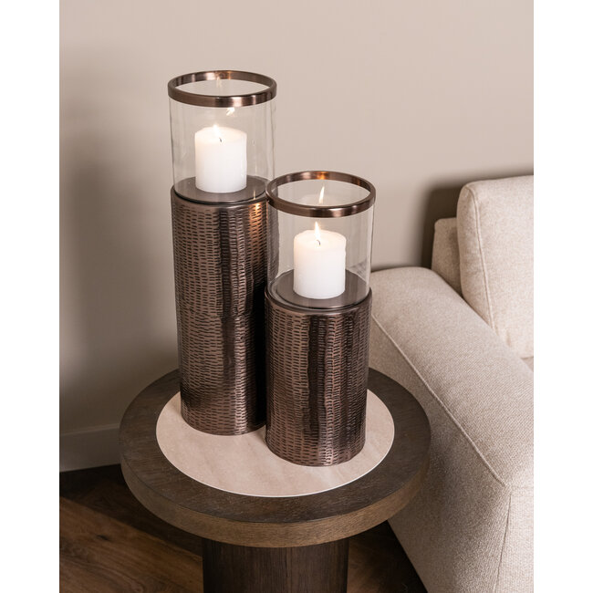Richmond Interiors  Windlicht Faylen brons L