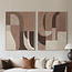 Richmond Interiors  Wall art Tatu rechts bruin