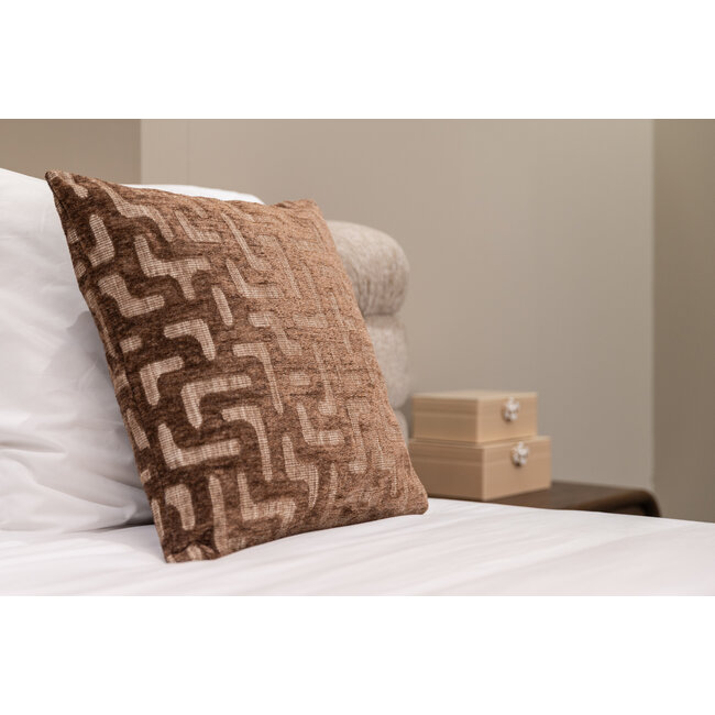 Richmond Interiors  Kussen Ivy bruin labyrinth