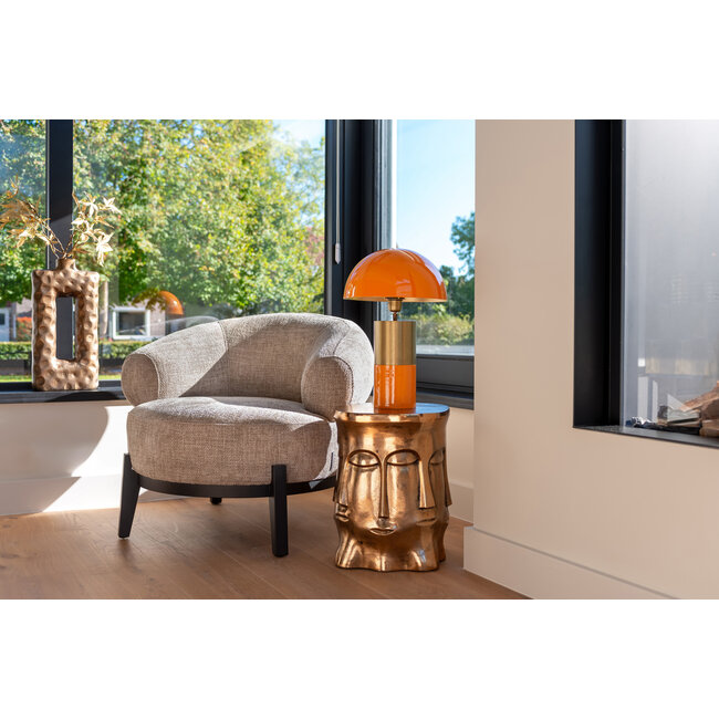 Richmond Interiors  Lounge stoel Montana naturel chunky fire retardant