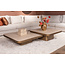 Richmond Interiors  Salontafel Claridge beige 90x90 (cumulus)