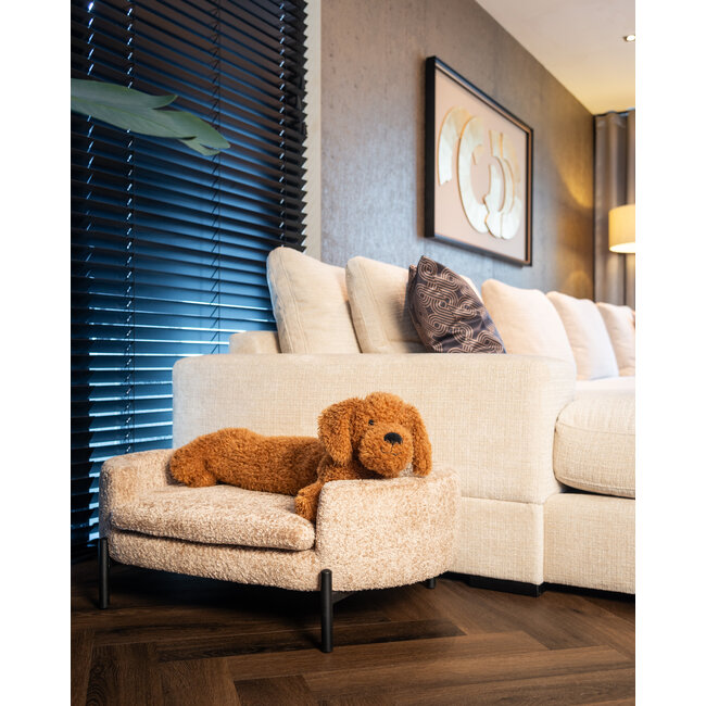 Richmond Interiors  Hondenbed Dolly beige blockweave