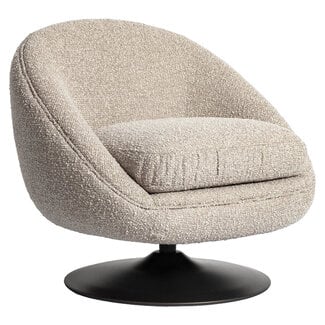 Richmond Interiors  Lounge stoel Nodo naturel chunky draaibaar