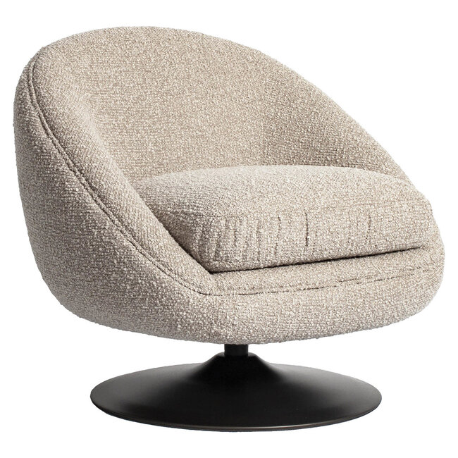 Richmond Interiors  Lounge stoel Nodo naturel chunky draaibaar