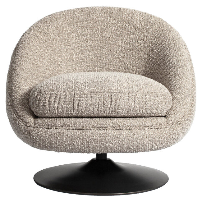 Richmond Interiors  Lounge stoel Nodo naturel chunky draaibaar