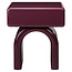 Richmond Interiors  Nachtkastje Bennet burgundy 1 Lade