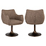 Richmond Interiors  Eetkamerstoel Aldo bruin tweed draaibaar