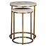 Richmond Interiors  Bijzettafel Bottega Blush beige - Set van 2