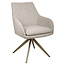 Richmond Interiors  Eetkamerstoel Lisonne cayenne bruin draaibaar fire retardant