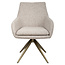 Richmond Interiors  Eetkamerstoel Lisonne cayenne bruin draaibaar fire retardant